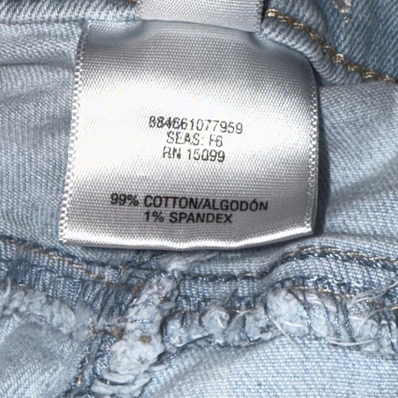 CANYON RIVER BLUES Distressed Light Wash Skinny Jeans Size 12 - Picture 9 of 9